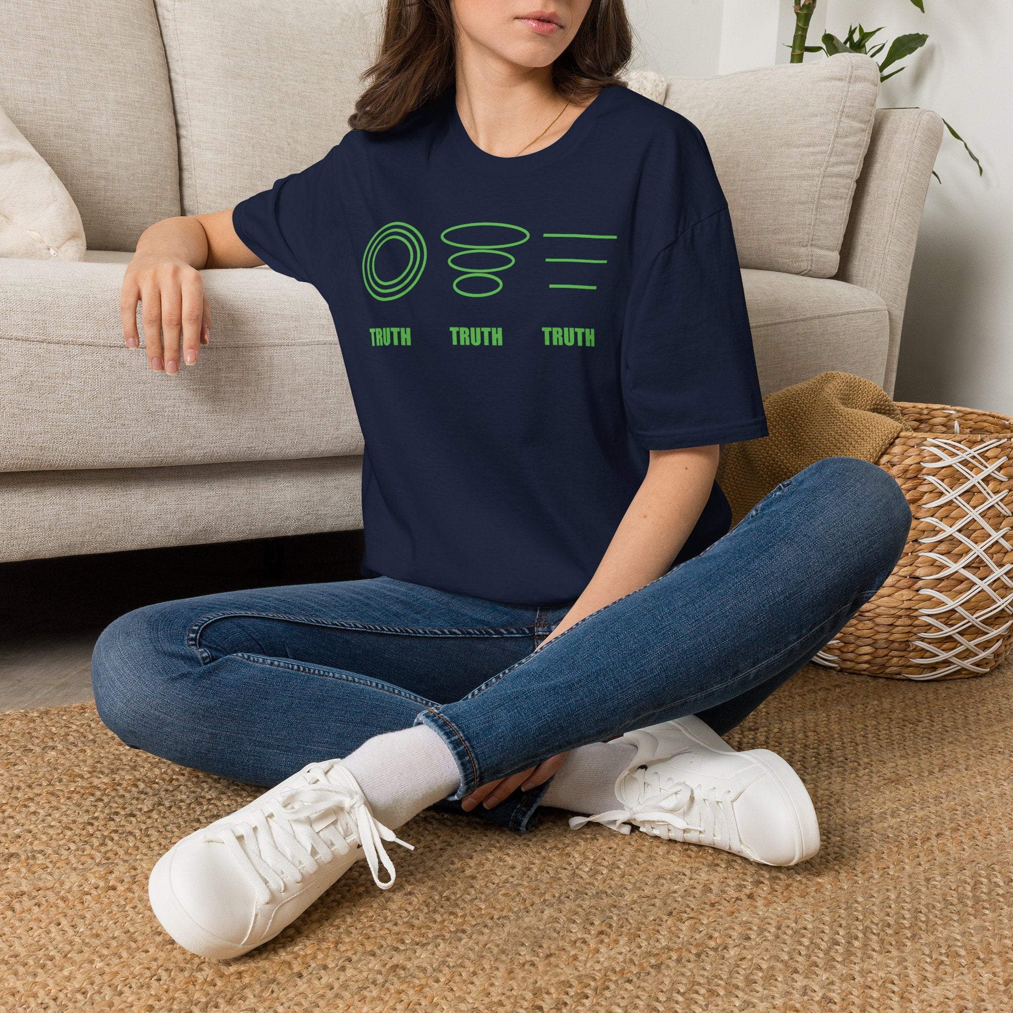 Three Truths | Flower Of Life Shirts T-Shirt | Sacred Geometry Graphic Tee