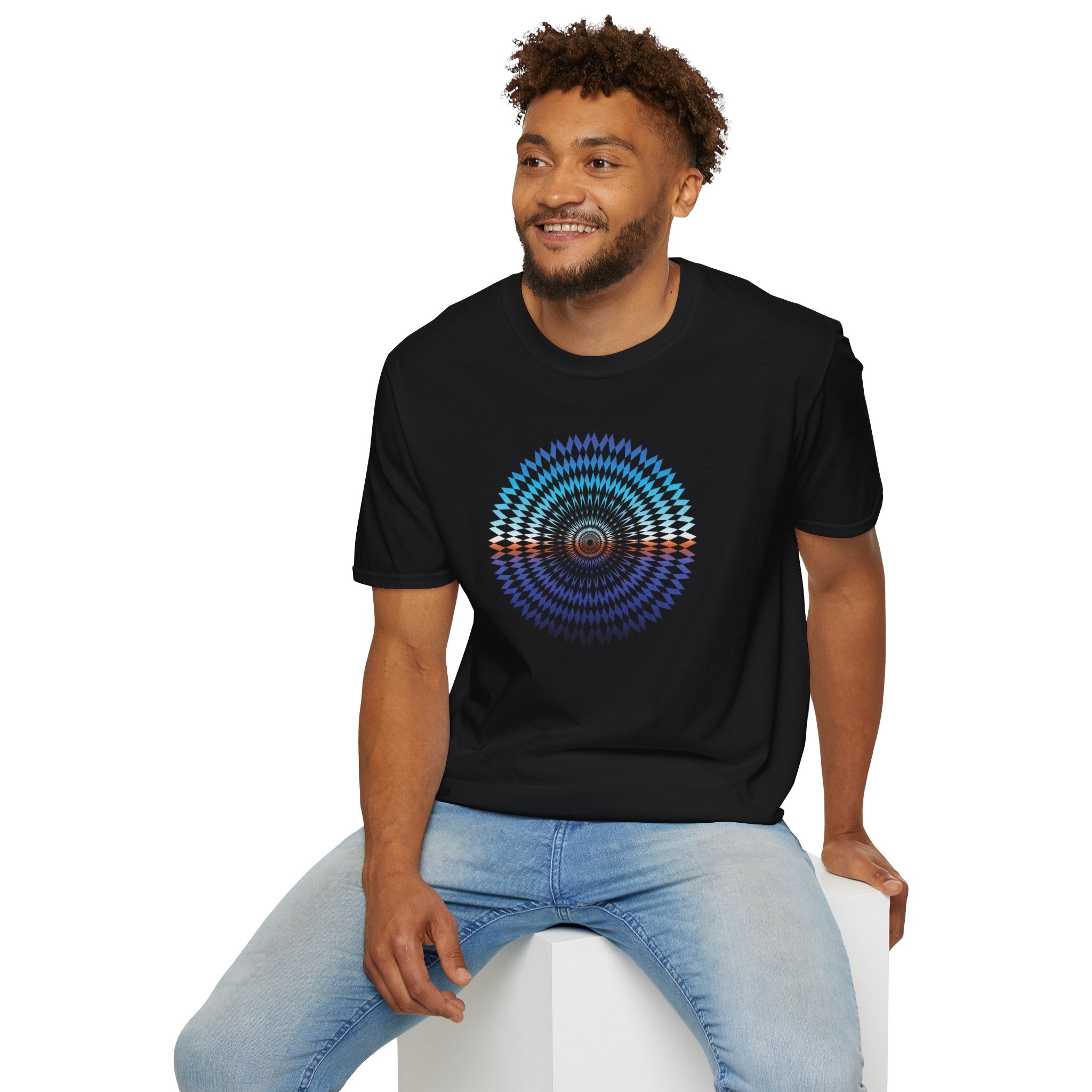 Flower Of Life Shirts - Wheel In The Sky Mandala T-Shirt — Sacred Geometry Graphic Tee