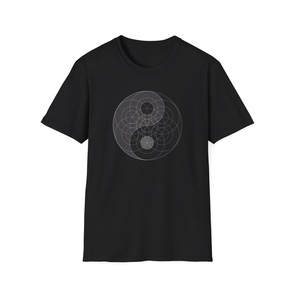 Flower Of Life Shirts | 358 Yin Yan Seed Of Life Mandala T-Shirt | Sacred Geometry Graphic Tee