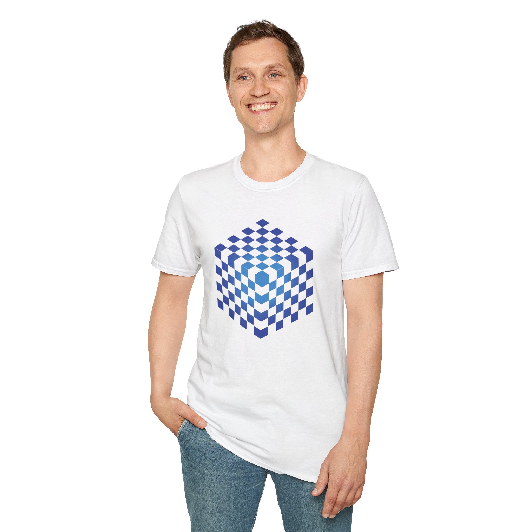 Flower Of Life Shirts | Blue Mind Map Mandala T-Shirt | Sacred Geometry Graphic Tee