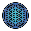 Blue Flower Of Life Mandala Mouse Pad