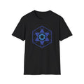 Flower Of Life Shirts | Blue Double Star Of David Fruit Of Life T-Shirt | Sacred Geometry Unisex Tee