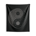 68" x 80” 358 Yin Yang Seed Of Life Mandala - Sacred Geometry Tapestry for Meditation & Home Decor