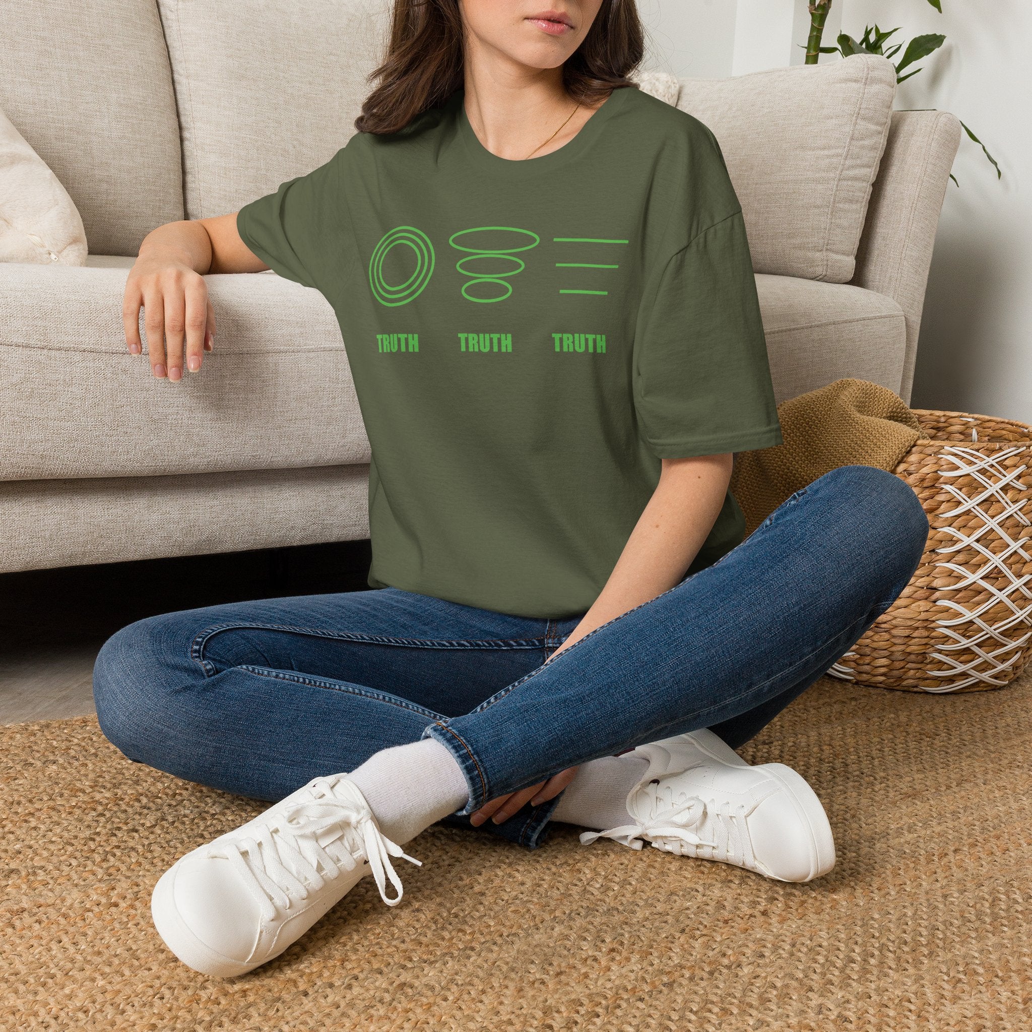 Three Truths | Flower Of Life Shirts T-Shirt | Sacred Geometry Graphic Tee