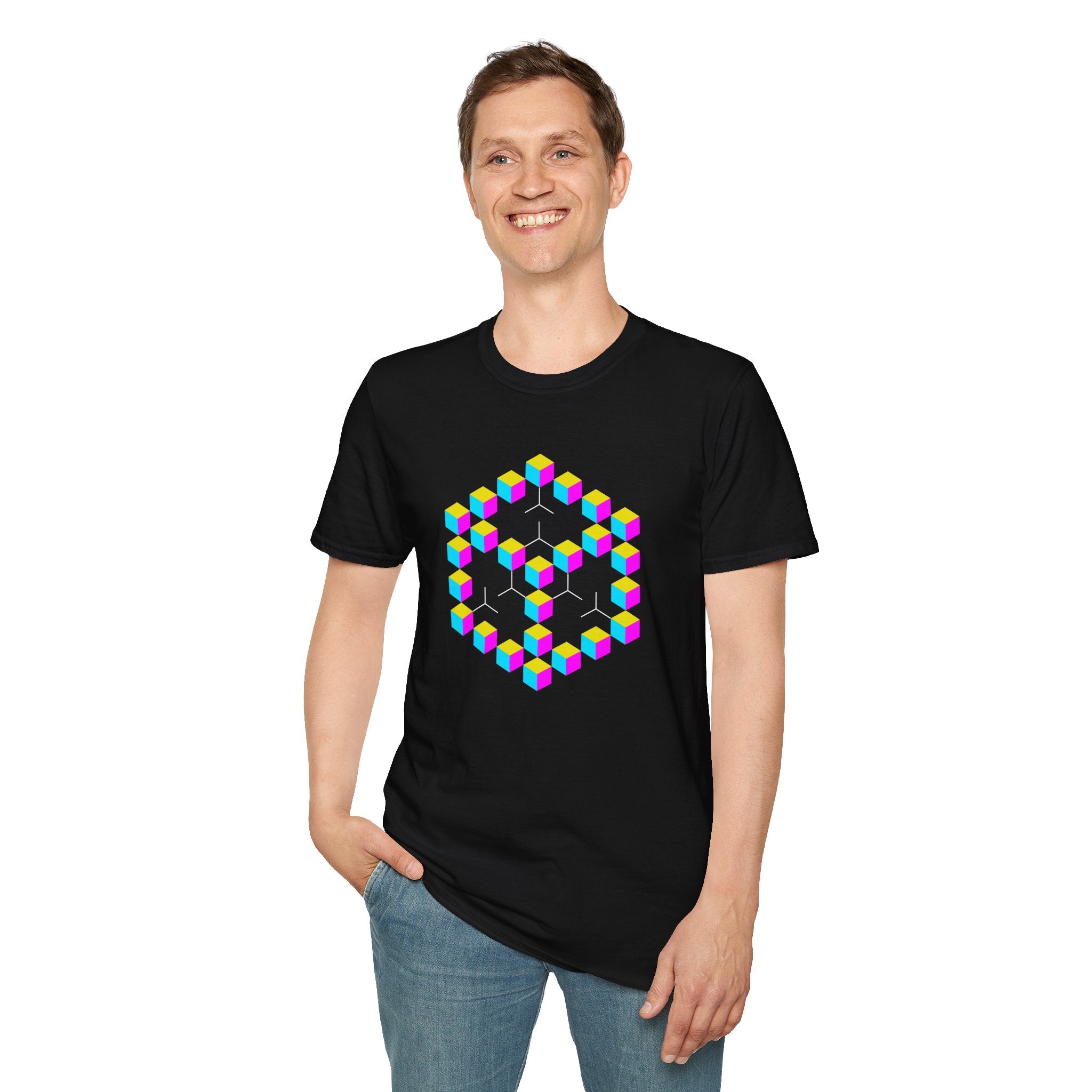 Flower Of Life Shirts | CMY Skeleton Map Mandala T-Shirt | Sacred Geometry Graphic Tee