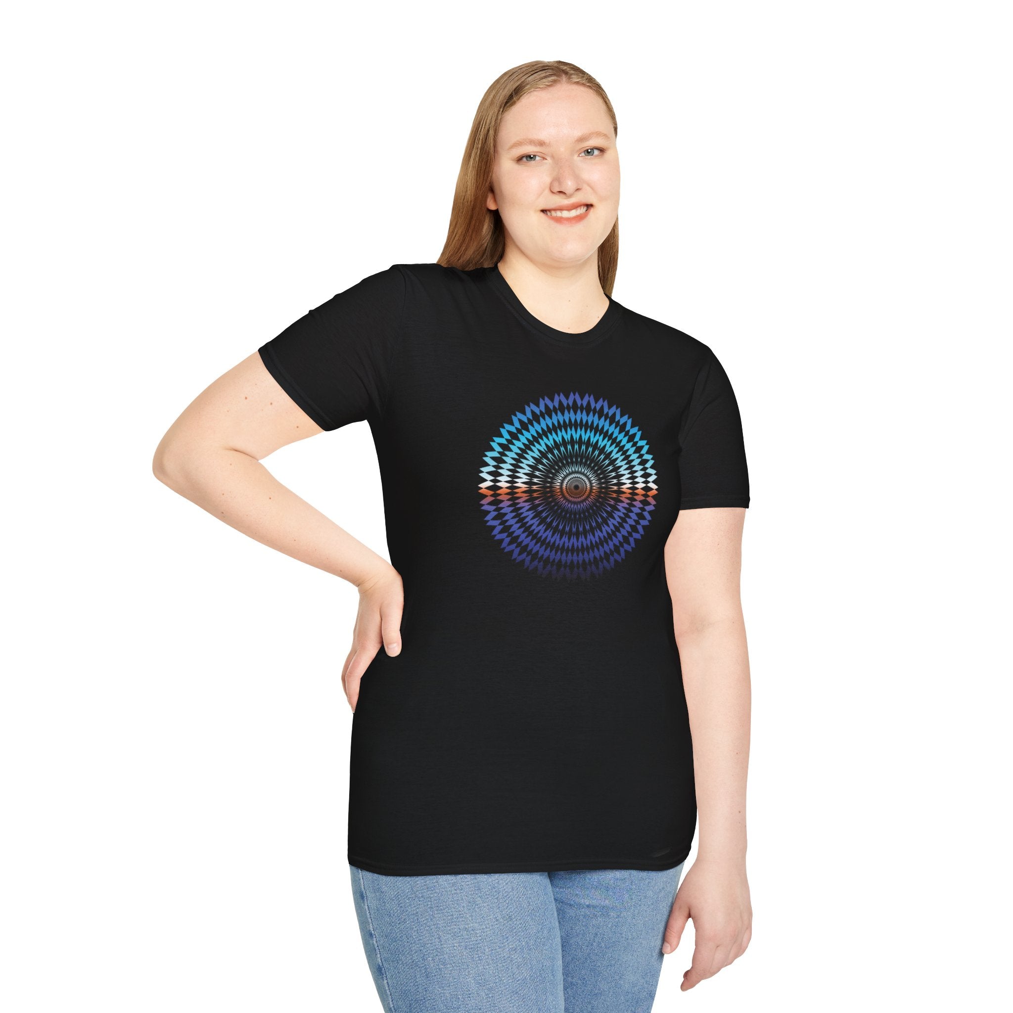 Flower Of Life Shirts - Wheel In The Sky Mandala T-Shirt — Sacred Geometry Graphic Tee