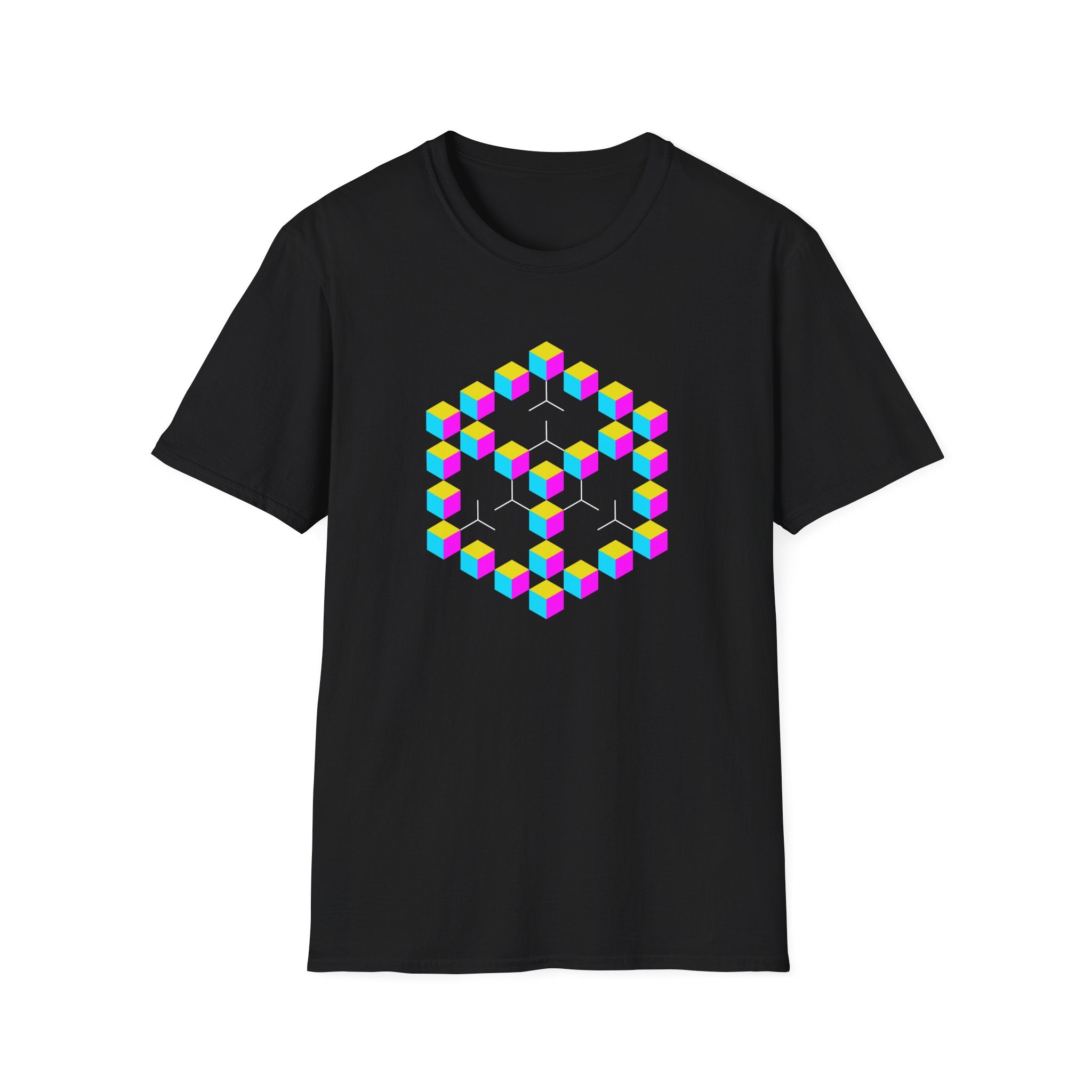 Flower Of Life Shirts | CMY Skeleton Map Mandala T-Shirt | Sacred Geometry Graphic Tee