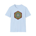 Flower of Life Tinted Mandala T-Shirt — Sacred Geometry Unisex Tee