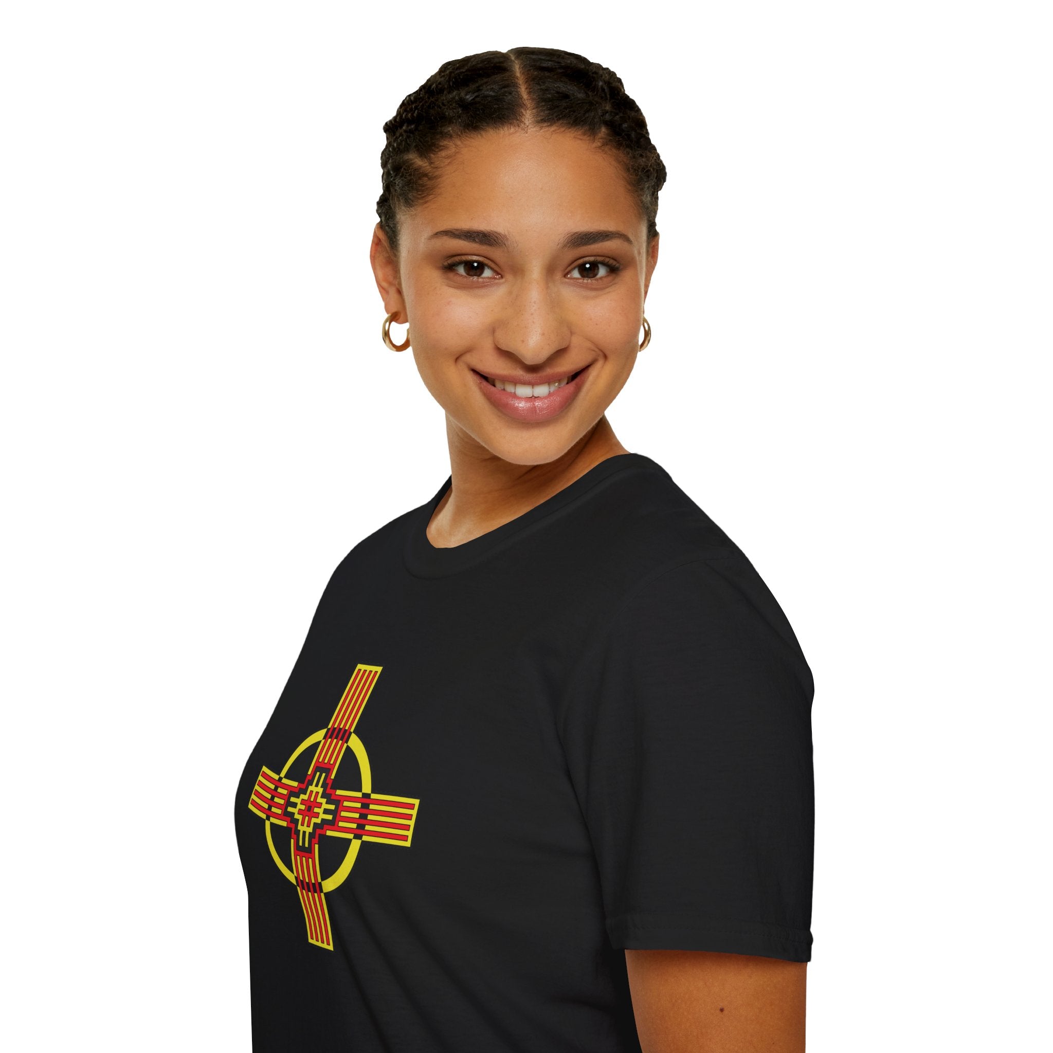 Flower of Life Shirts — Zia Design - Black Geometry Graphic Tee