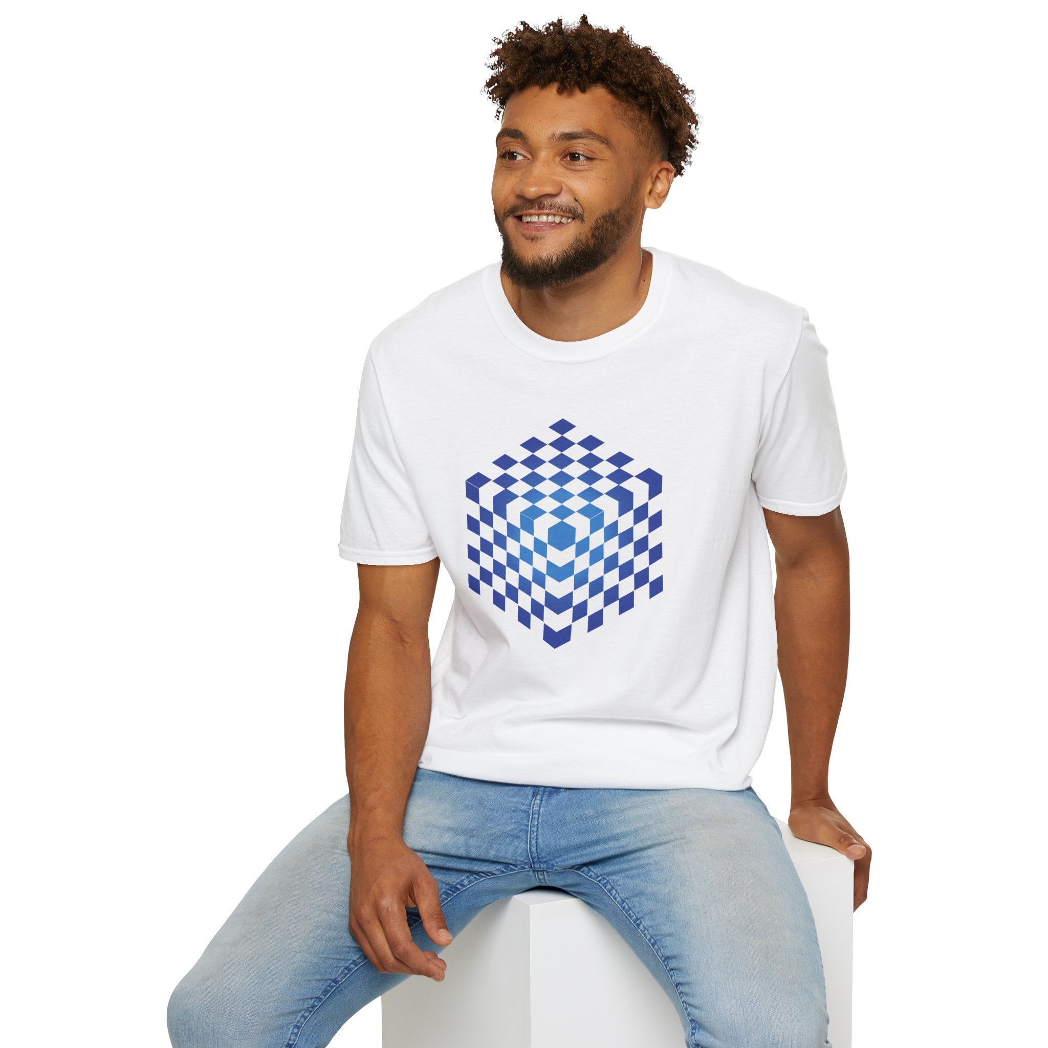 Flower Of Life Shirts | Blue Mind Map Mandala T-Shirt | Sacred Geometry Graphic Tee
