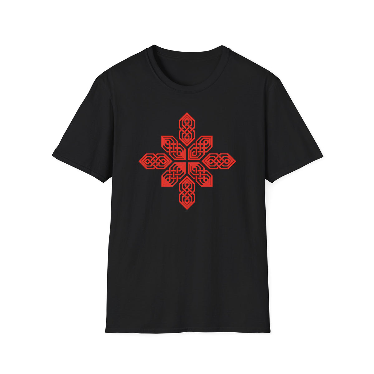 Red Celtic Cross Mandala T-Shirt