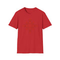 Red Celtic Cross Mandala T-Shirt